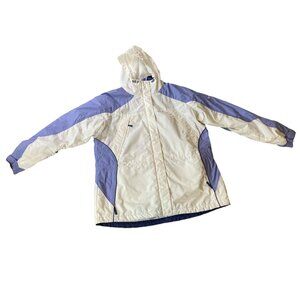 Columbia Womens Interchange 3-In-1 Jacket White & Blue Medium
